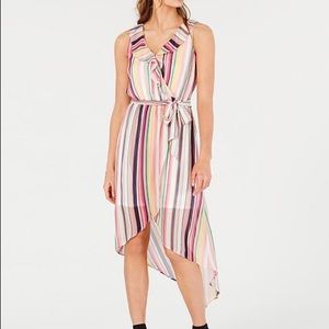 HP💕BCX Juniors Multi-Stripe High-Low Dress